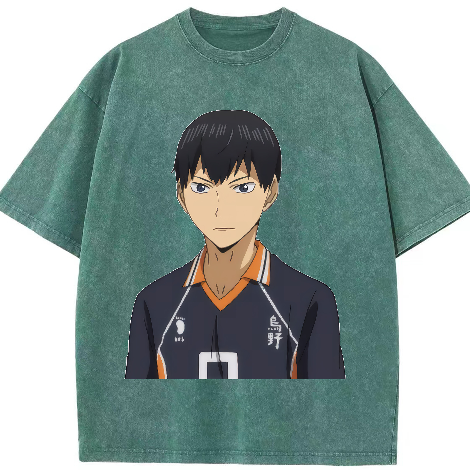（画像用） ハイキュー!! Haikyu!! 綿100% ヴィンテージ風 半袖Tシャツ（フロントプリント）